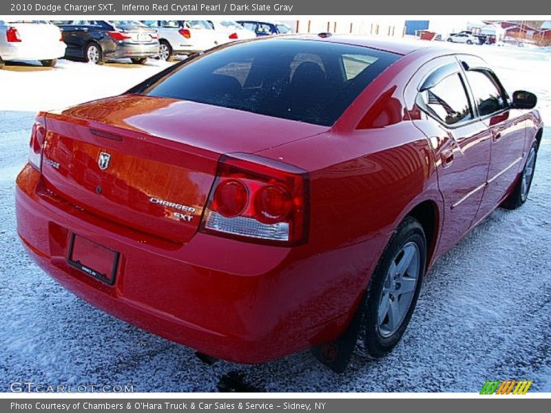 Inferno Red Crystal Pearl / Dark Slate Gray 2010 Dodge Charger SXT