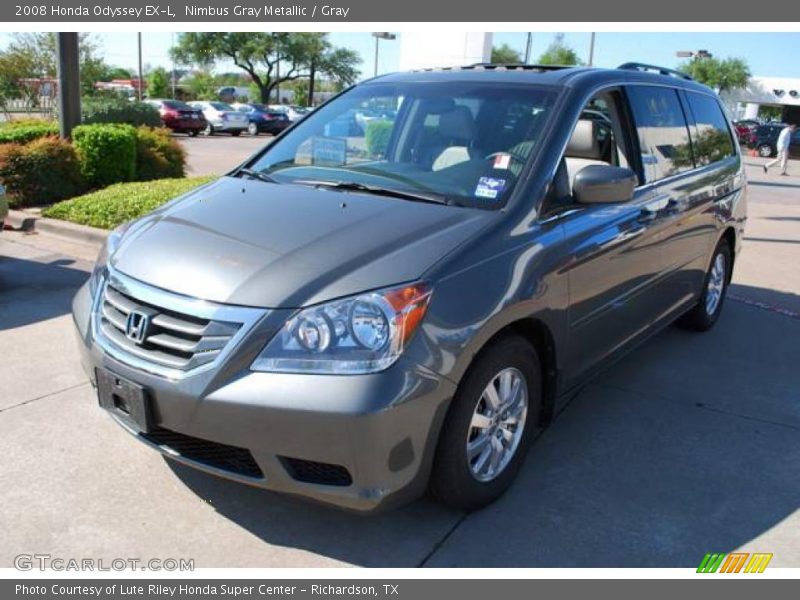 Nimbus Gray Metallic / Gray 2008 Honda Odyssey EX-L