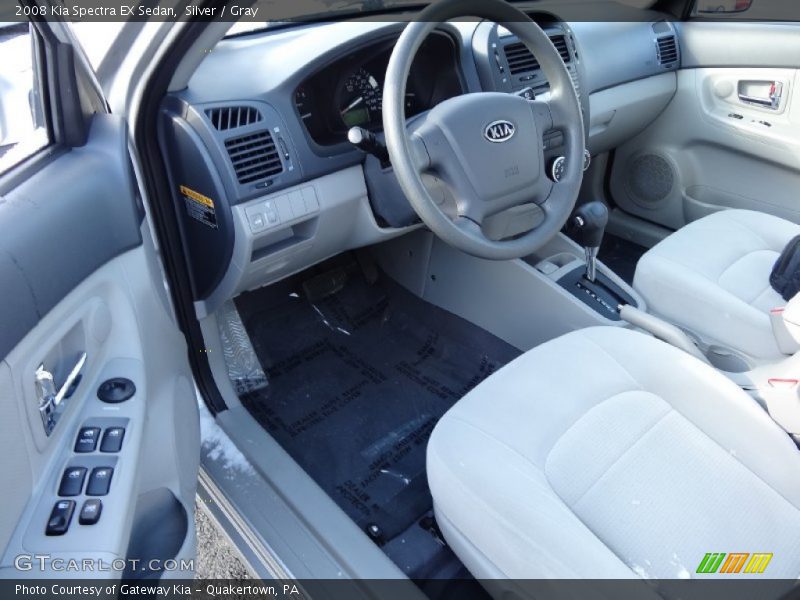Silver / Gray 2008 Kia Spectra EX Sedan