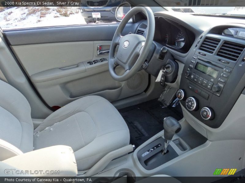 Silver / Gray 2008 Kia Spectra EX Sedan
