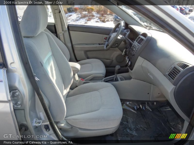 Silver / Gray 2008 Kia Spectra EX Sedan