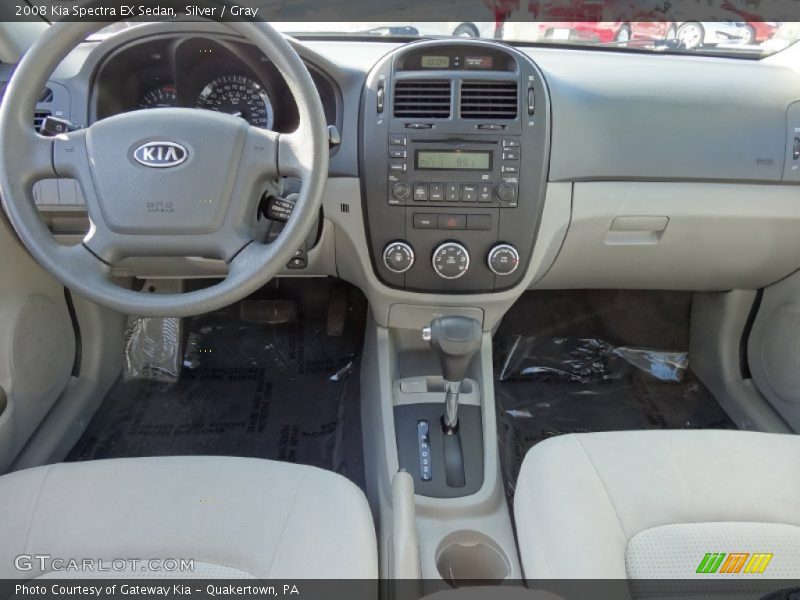 Silver / Gray 2008 Kia Spectra EX Sedan