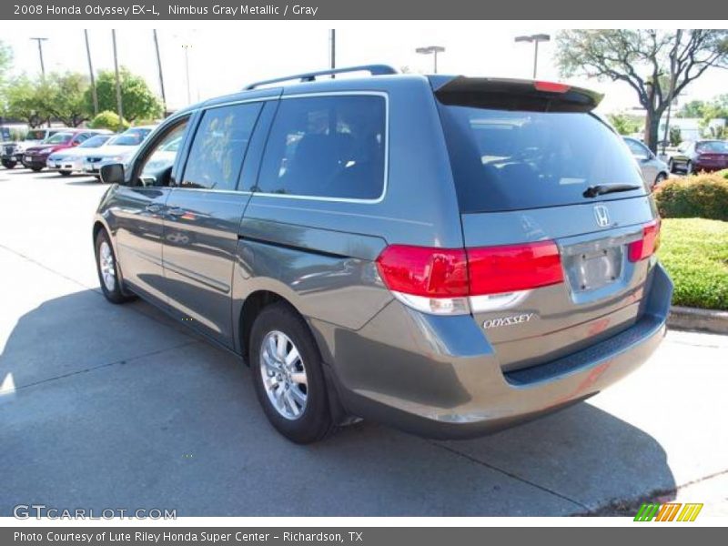 Nimbus Gray Metallic / Gray 2008 Honda Odyssey EX-L