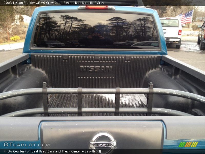 Electric Blue Metallic / Gray 2003 Nissan Frontier XE V6 Crew Cab