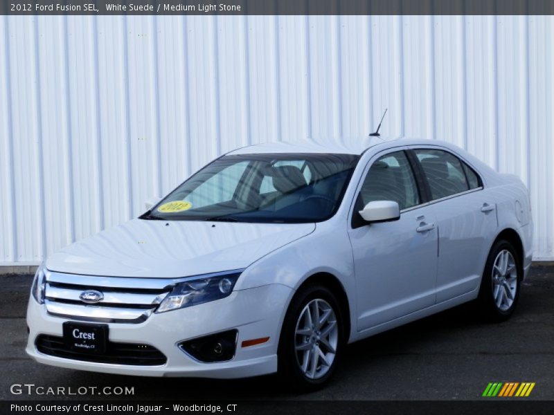 White Suede / Medium Light Stone 2012 Ford Fusion SEL
