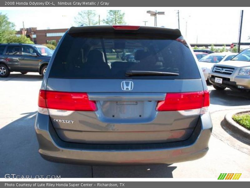 Nimbus Gray Metallic / Gray 2008 Honda Odyssey EX-L