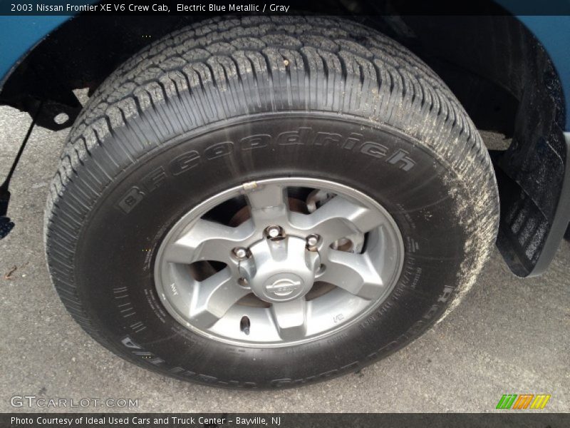 Electric Blue Metallic / Gray 2003 Nissan Frontier XE V6 Crew Cab