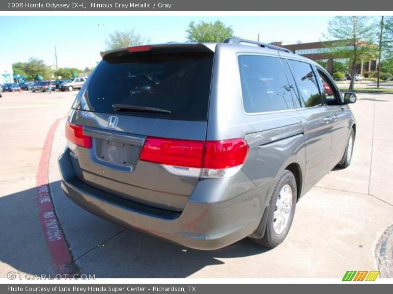 Nimbus Gray Metallic / Gray 2008 Honda Odyssey EX-L