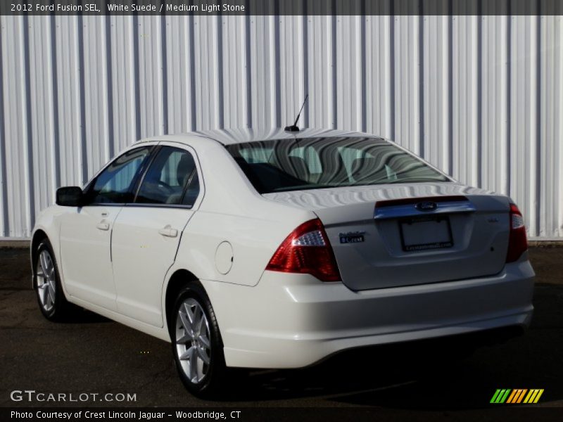 White Suede / Medium Light Stone 2012 Ford Fusion SEL