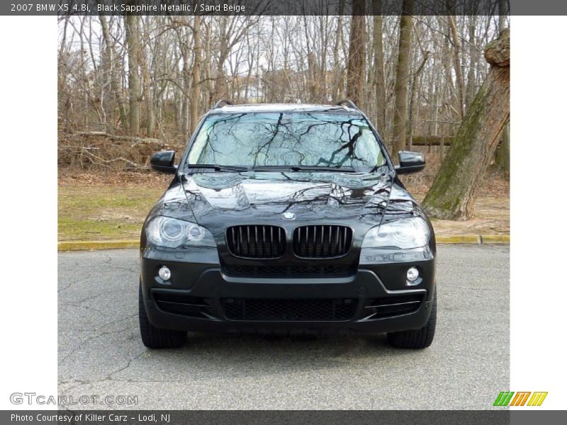 Black Sapphire Metallic / Sand Beige 2007 BMW X5 4.8i