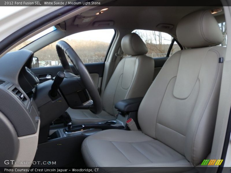 White Suede / Medium Light Stone 2012 Ford Fusion SEL