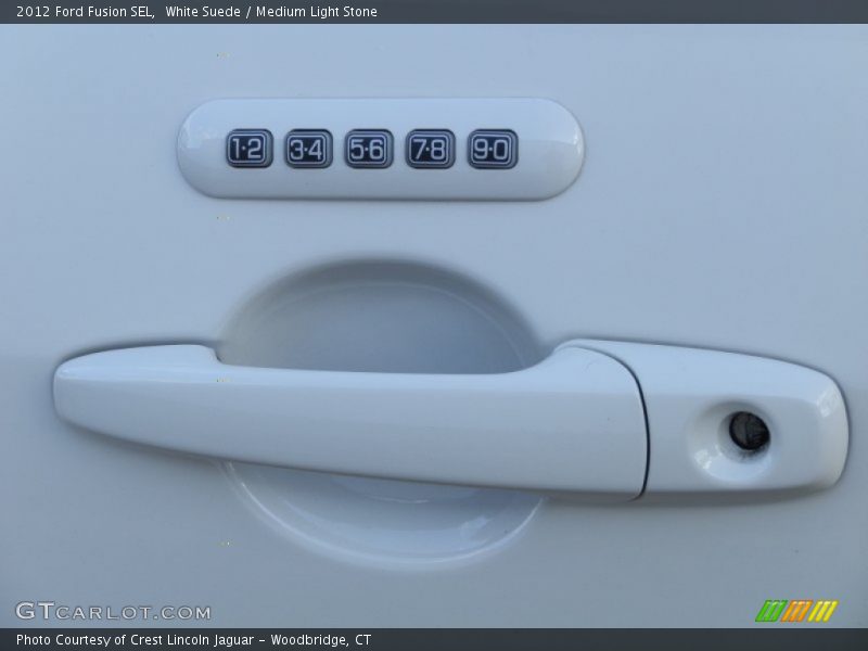 White Suede / Medium Light Stone 2012 Ford Fusion SEL