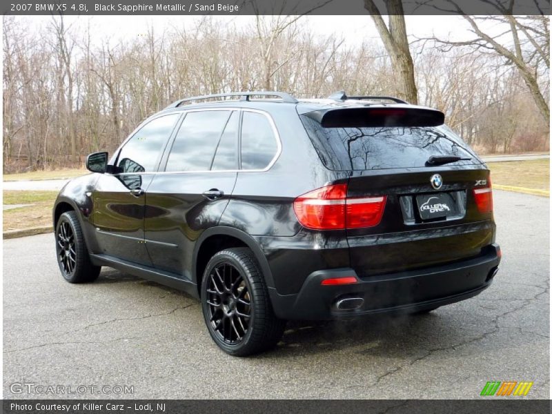 Black Sapphire Metallic / Sand Beige 2007 BMW X5 4.8i
