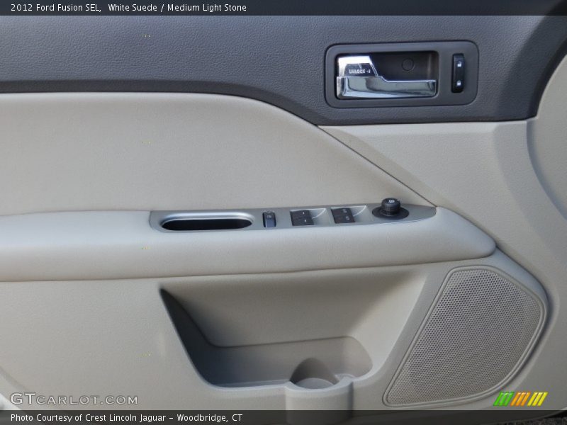 White Suede / Medium Light Stone 2012 Ford Fusion SEL