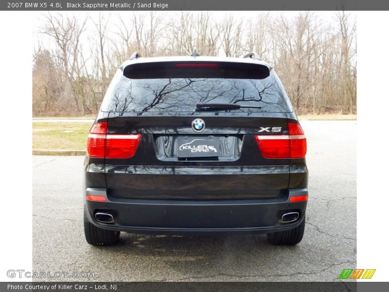 Black Sapphire Metallic / Sand Beige 2007 BMW X5 4.8i