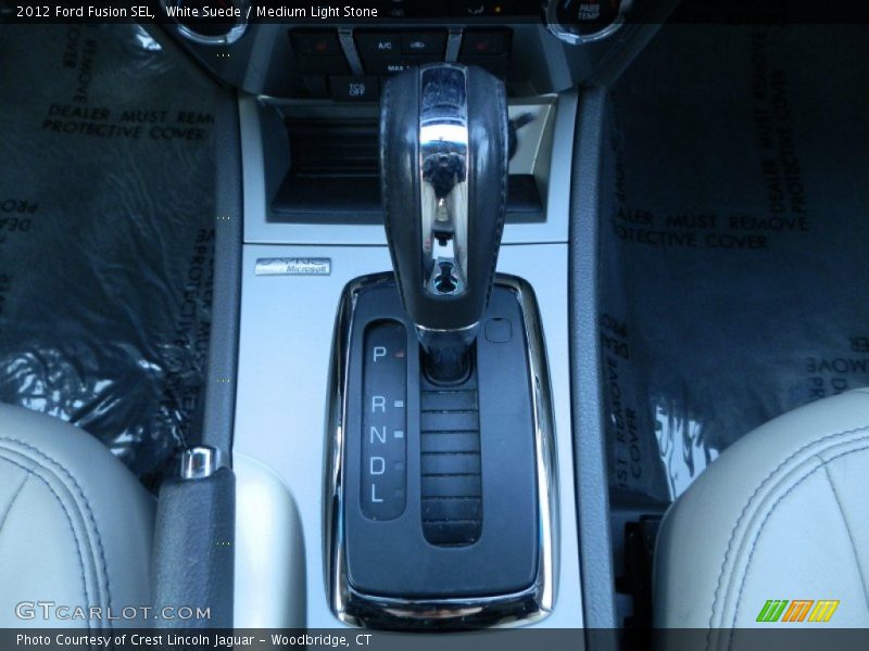 White Suede / Medium Light Stone 2012 Ford Fusion SEL