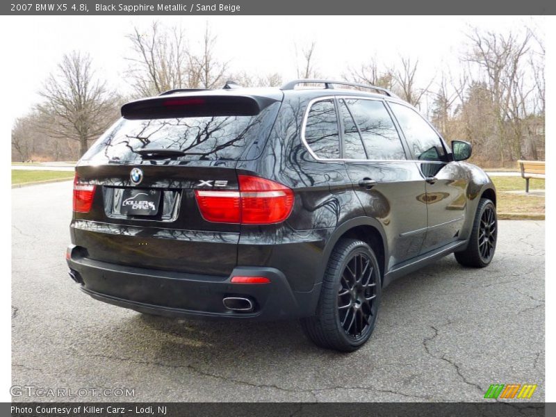 Black Sapphire Metallic / Sand Beige 2007 BMW X5 4.8i
