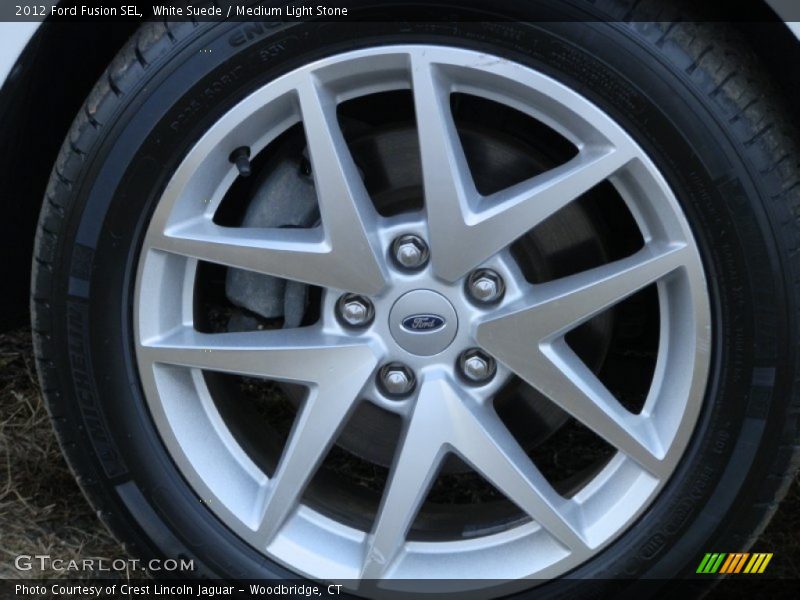 White Suede / Medium Light Stone 2012 Ford Fusion SEL