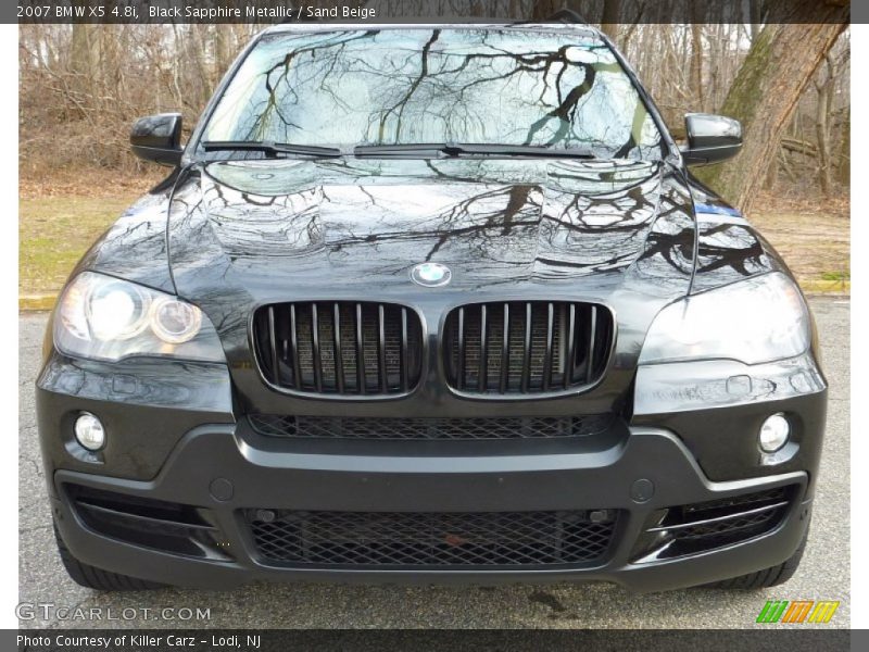 Black Sapphire Metallic / Sand Beige 2007 BMW X5 4.8i