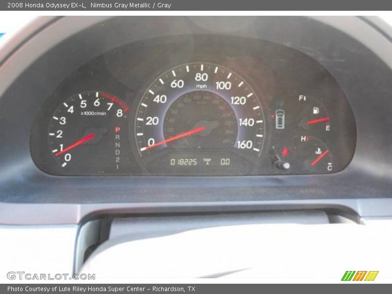 Nimbus Gray Metallic / Gray 2008 Honda Odyssey EX-L