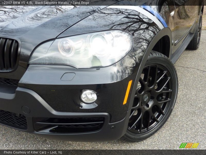 Black Sapphire Metallic / Sand Beige 2007 BMW X5 4.8i