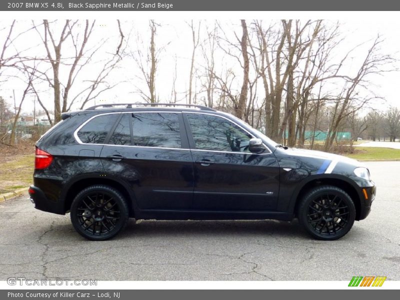Black Sapphire Metallic / Sand Beige 2007 BMW X5 4.8i