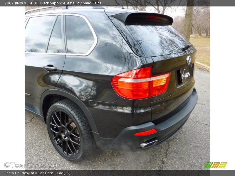 Black Sapphire Metallic / Sand Beige 2007 BMW X5 4.8i