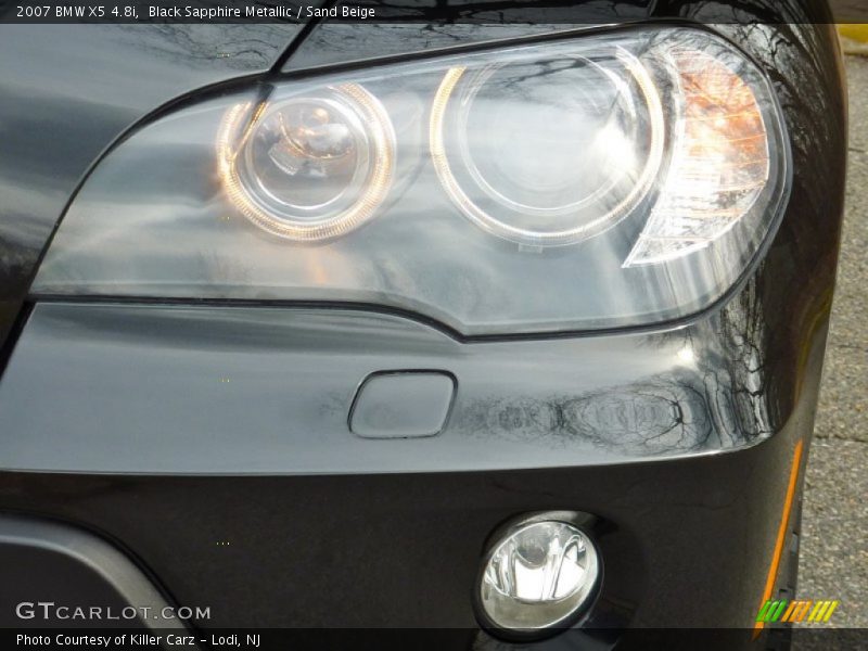 Black Sapphire Metallic / Sand Beige 2007 BMW X5 4.8i