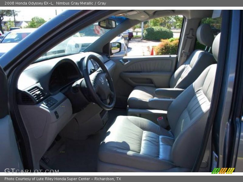 Nimbus Gray Metallic / Gray 2008 Honda Odyssey EX-L