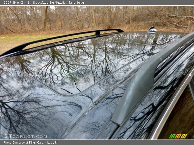 Black Sapphire Metallic / Sand Beige 2007 BMW X5 4.8i