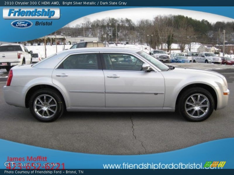 Bright Silver Metallic / Dark Slate Gray 2010 Chrysler 300 C HEMI AWD