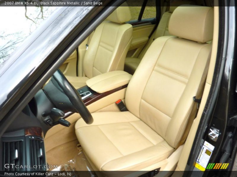 Front Seat of 2007 X5 4.8i