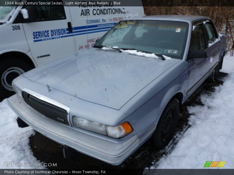 Light Adriatic Blue Metallic / Blue 1994 Buick Century Special Sedan