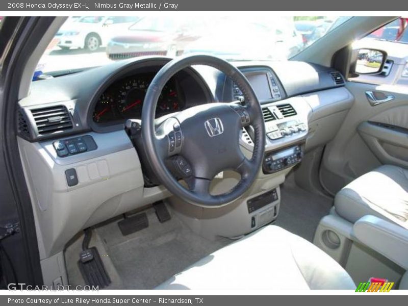 Nimbus Gray Metallic / Gray 2008 Honda Odyssey EX-L