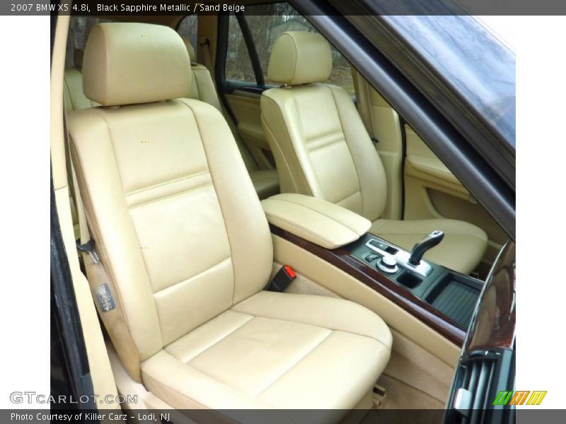 Black Sapphire Metallic / Sand Beige 2007 BMW X5 4.8i