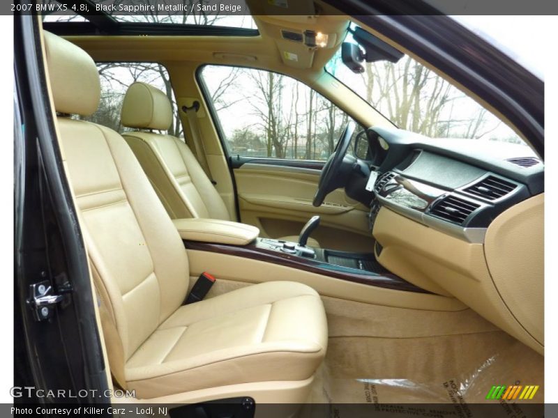 Black Sapphire Metallic / Sand Beige 2007 BMW X5 4.8i