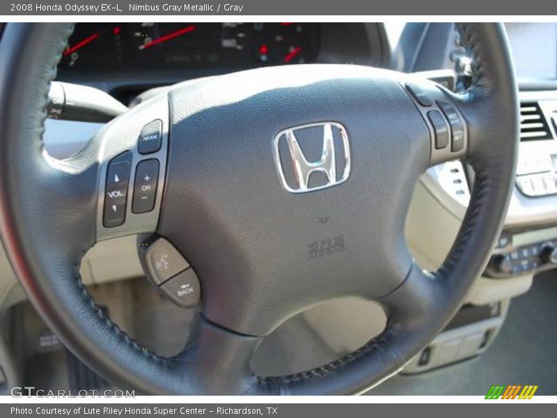 Nimbus Gray Metallic / Gray 2008 Honda Odyssey EX-L