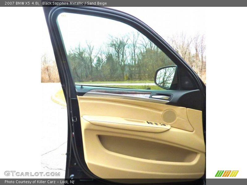 Black Sapphire Metallic / Sand Beige 2007 BMW X5 4.8i
