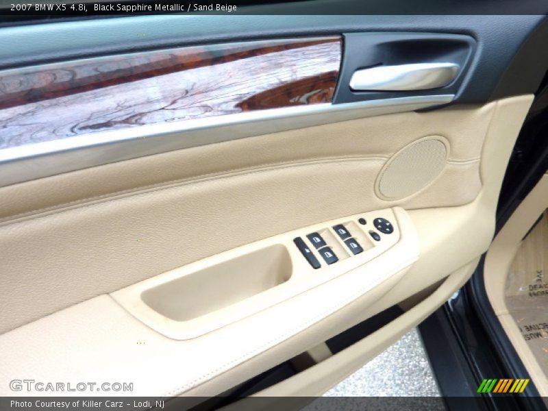 Black Sapphire Metallic / Sand Beige 2007 BMW X5 4.8i