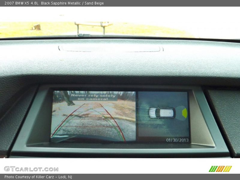 Black Sapphire Metallic / Sand Beige 2007 BMW X5 4.8i