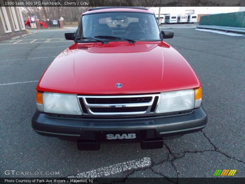 Cherry / Gray 1990 Saab 900 SPG Hatchback