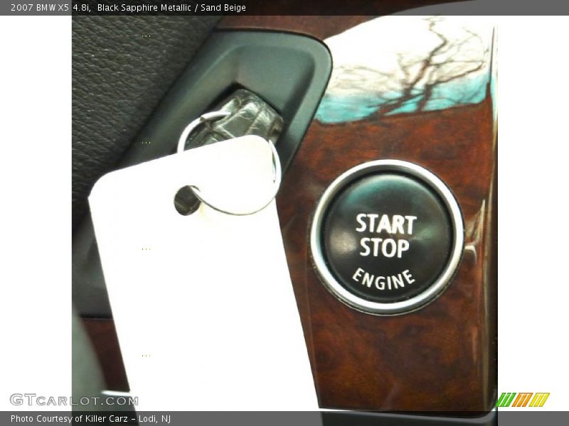 Black Sapphire Metallic / Sand Beige 2007 BMW X5 4.8i