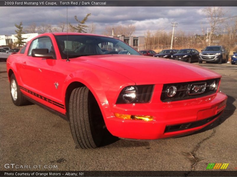 Torch Red / Dark Charcoal 2009 Ford Mustang V6 Coupe