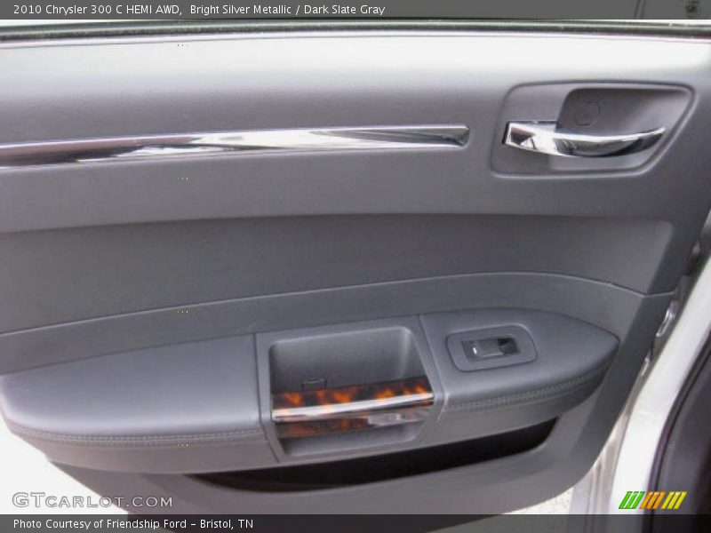 Bright Silver Metallic / Dark Slate Gray 2010 Chrysler 300 C HEMI AWD