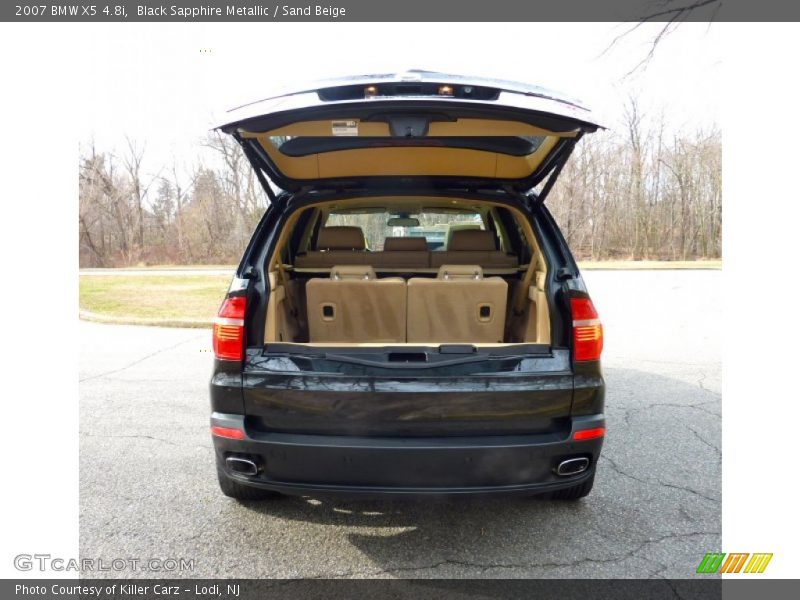 Black Sapphire Metallic / Sand Beige 2007 BMW X5 4.8i