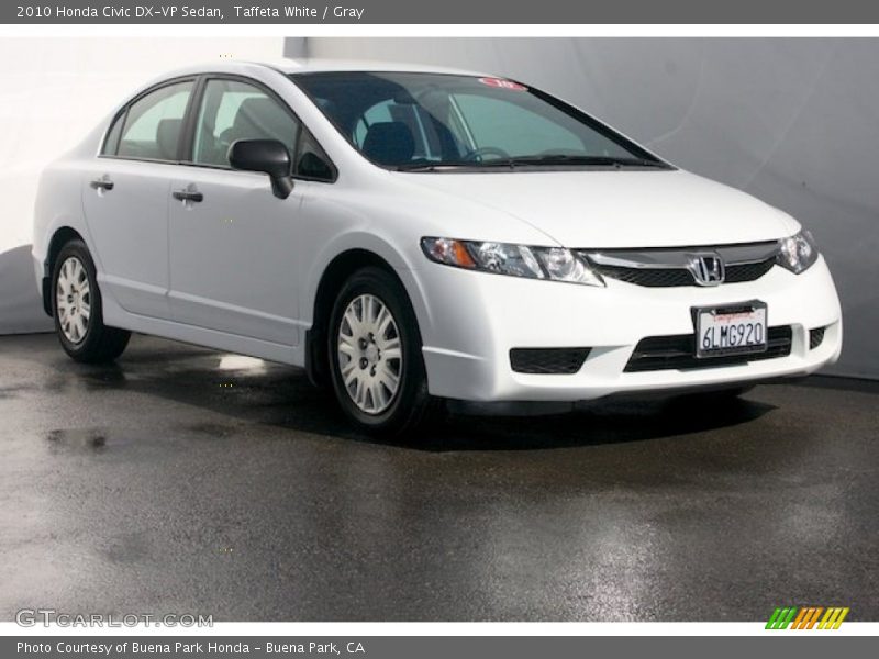 Taffeta White / Gray 2010 Honda Civic DX-VP Sedan