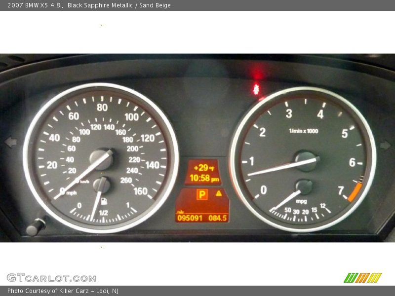 Black Sapphire Metallic / Sand Beige 2007 BMW X5 4.8i