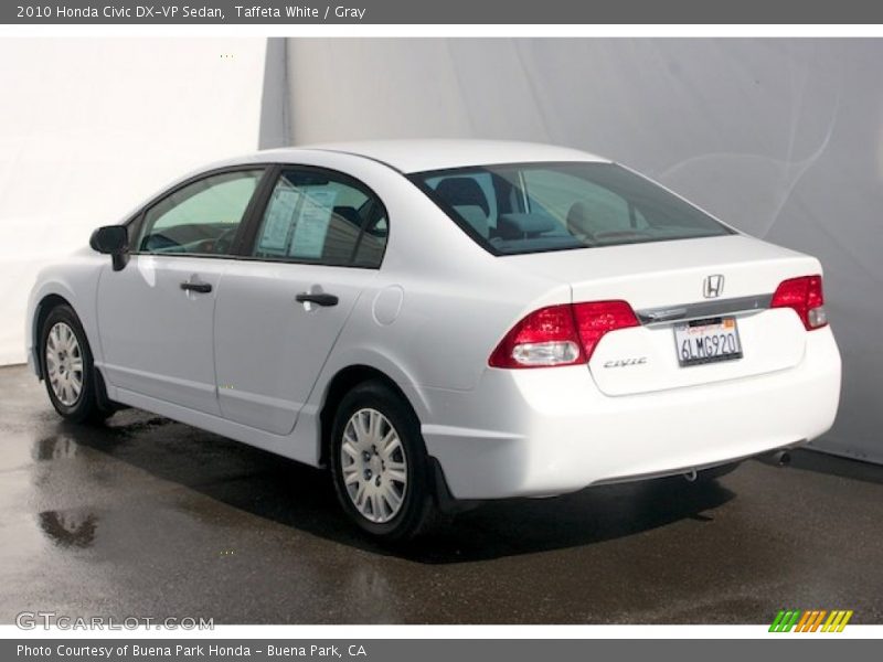 Taffeta White / Gray 2010 Honda Civic DX-VP Sedan