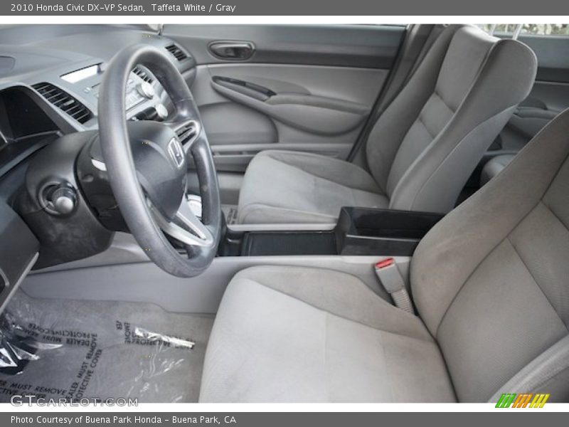 Taffeta White / Gray 2010 Honda Civic DX-VP Sedan