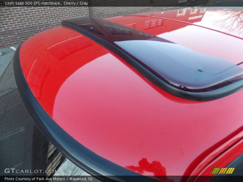 Cherry / Gray 1990 Saab 900 SPG Hatchback